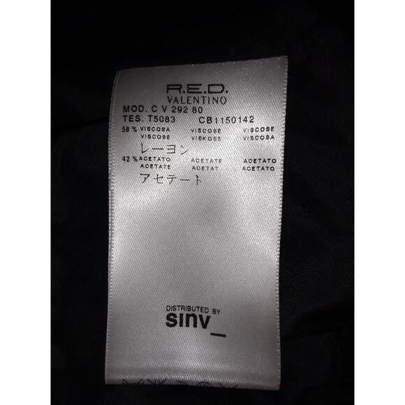 RED Valentino Haute Couture Black & White Cocktail Dress with Bow 44 - Picture 9 of 10